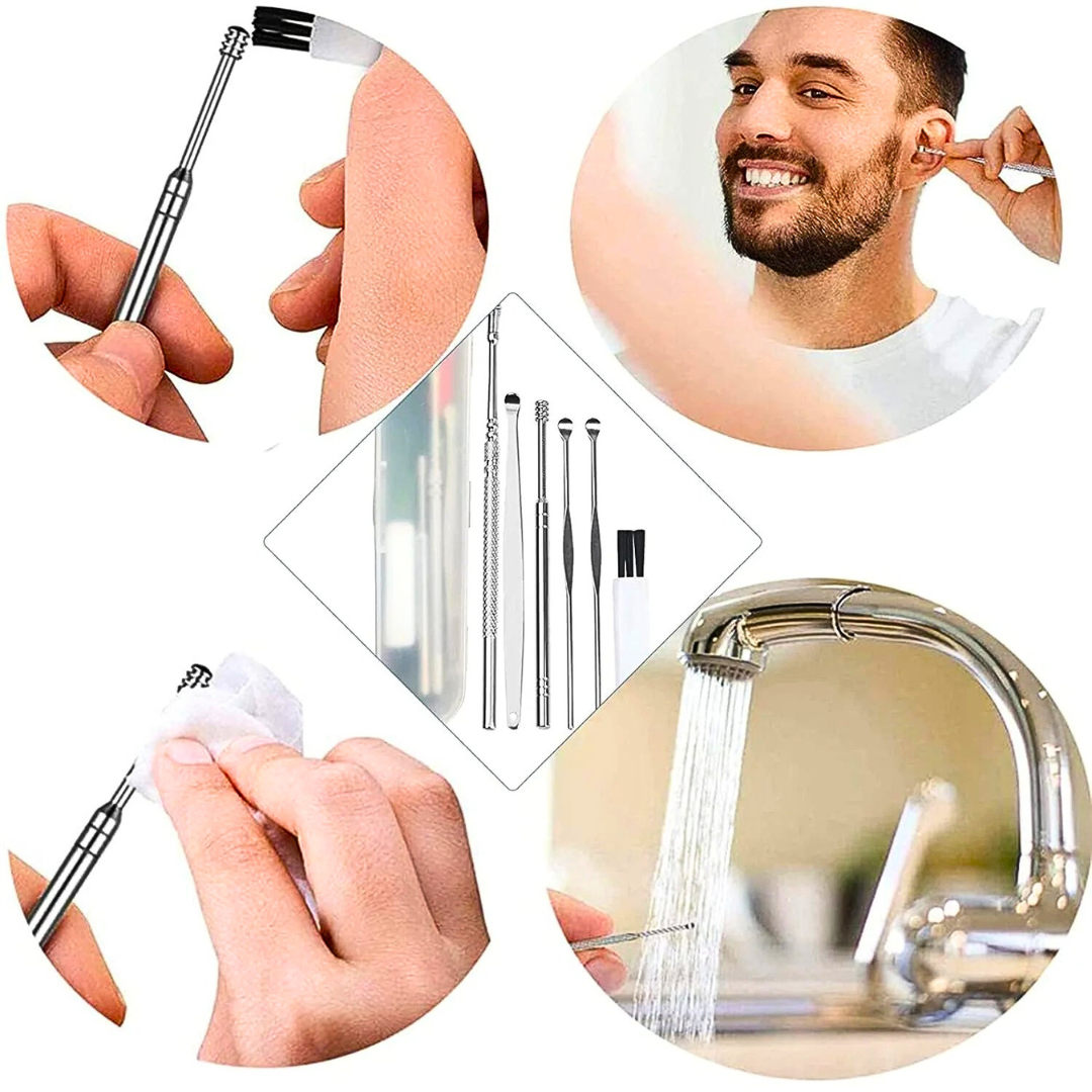 ClearEar™ - Ear Wax Removal Kit (6-Piece Set) 🌿👂