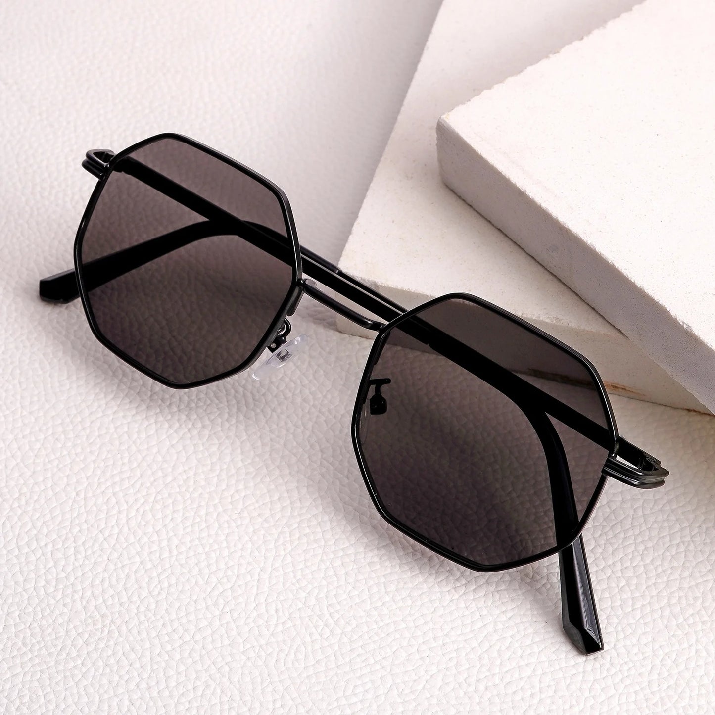 Srk* Special Octagon Black Sunglass