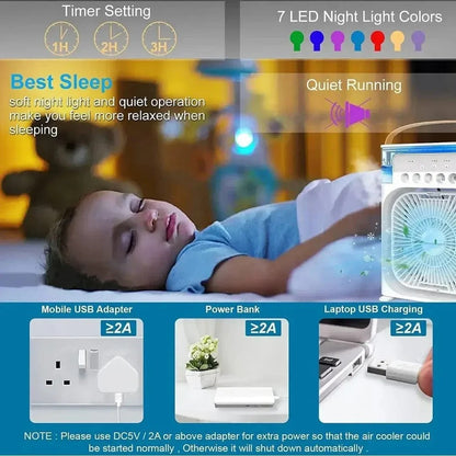 Portable Mini Cooler Fan With (USB Electric Fan)