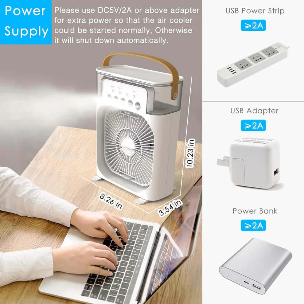 Portable Mini Cooler Fan With (USB Electric Fan)